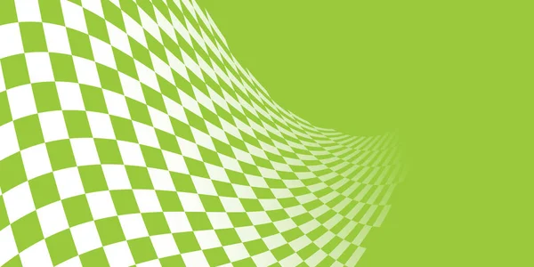 Light Green White Checkered Abstract Background Race Background Space Text — Vetor de Stock