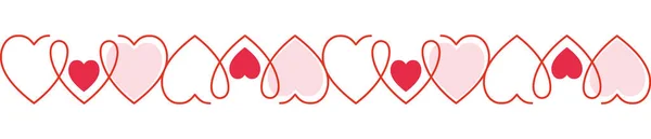 心でシームレスなパターン ハート デザイン要素 バレンタインデー 母の日 女性の日 ベクトル — ストックベクタ