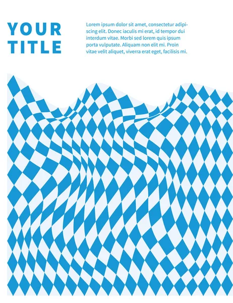 Bavyera Oktoberfest şablonu mavi ve beyaz eşkenar dörtgen Bavyera Bayrağı mavi kareli arka plan. Metin için kopyalama alanı olan vektör elmasları arkaplanı.