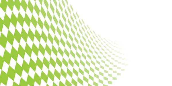 Візерунок Зеленим Білим Ромбом Зелений Картатий Фон Векторний Фон Алмазів — стоковий вектор