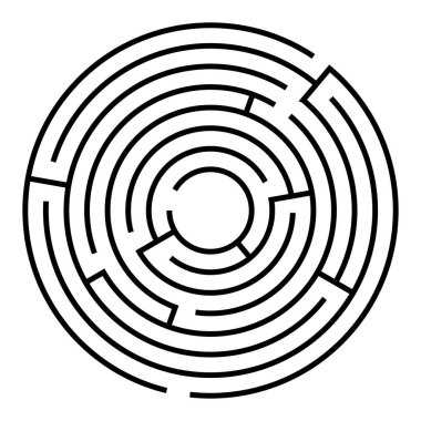 Labirent gibi. Labirent vektör çizimi. 