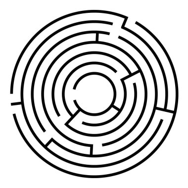 Labirent gibi. Labirent vektör çizimi. 