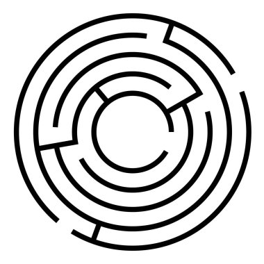 Labirent gibi. Labirent vektör çizimi. 