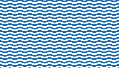 Mavi su dalgası kusursuz desen. Vektör soyut tekrarlama arkaplanı.