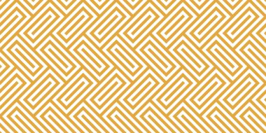 Altın geometrik kusursuz desen. Vektör yineleniyor