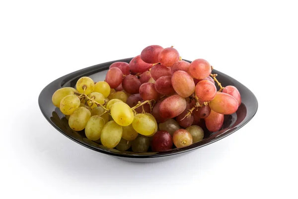 Pyszne Winogrona Czarnej Płycie — Zdjęcie stockowe