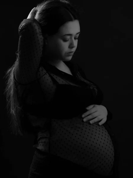 Portrait Pregnant Young Woman — Stock Photo, Image