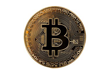 Altın Bitcoin, kripto para ve yeniliği temsil ediyor..
