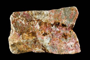 Canlı pembe tonları ve kristal dokusuyla eritit minerali