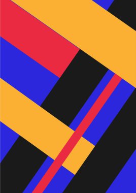 Modern dinamik kompozisyon. Dikdörtgen şekillerin kesiştiği yer. Kapak tasarımı Soyut model. Pankart konsepti. Dekoratif şablon. EPS10.