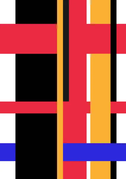 Schnittmenge Einfacher Formen Und Farben Moderne Komposition Cover Design Abstraktes — Stockvektor