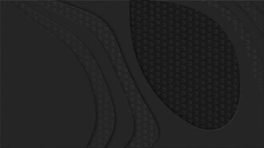 Soyut dijital hareket arkaplanı. Arkaplanda yıldızlar beliriyor. Çoklu katmanlı kağıt kesim stili. Dalgalı şekiller. 4K canlandırması.