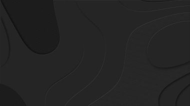 Corporate modern background. Abstract curved multi layered shapes decorated thin lines.