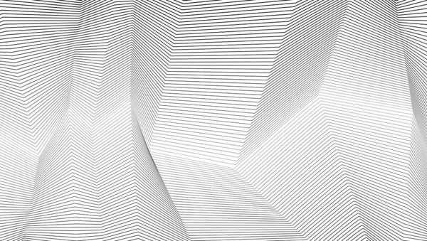 ブレンド効果 抽象的なパターン 線の断線 白い背景の黒い線 ハーフトーン効果 ベクトルテンプレート — ストックベクタ