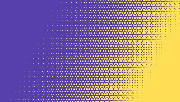 Halbtongradienten Effekt Blaue Und Gelbe Farben Zusammenfassung Zweier Farben Hintergrund — Stockvektor