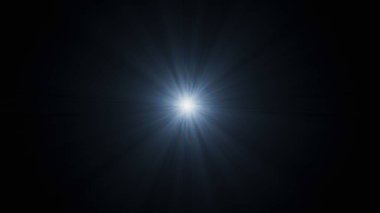 Merkezden büyük miktarda dalgalanan ışık hüzmesi. Lenslerin siyah arkaplan üzerindeki doğal etkisi. Ekran karıştırma kipinde kullan. Kaplama tabakası.