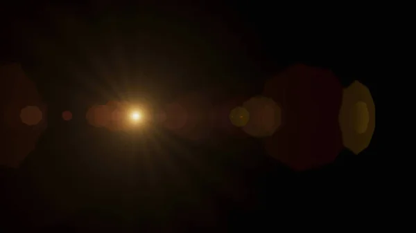 Intensywnie Jasnopomarańczowy Obszar Licznymi Promieniami Świetlnymi Punktu Ogniskowego Różne Punkty — Zdjęcie stockowe