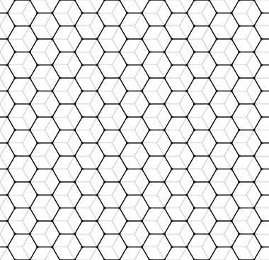 Yuvarlak köşeli altıgenler ve iki inme kalınlığında. Beyaz arka planda kusursuz desen. Hareket tasarımı ve 3D grafikler için pürüzlük, matlık ve tümsek haritası şablonu.