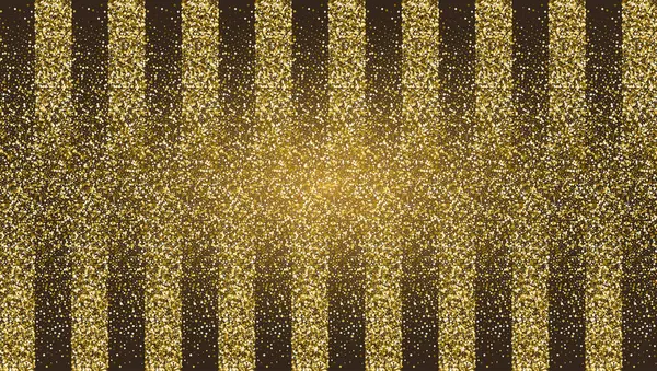 Soyut Gradyan Arkaplanı. Altın parıltılı doku. Dikey zıt çizgi deseni. Reklam ve tanıtım için Vektör Banner. EPS 10
