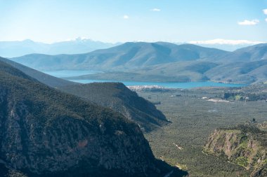 landscape panoramic mountain view without people in greece