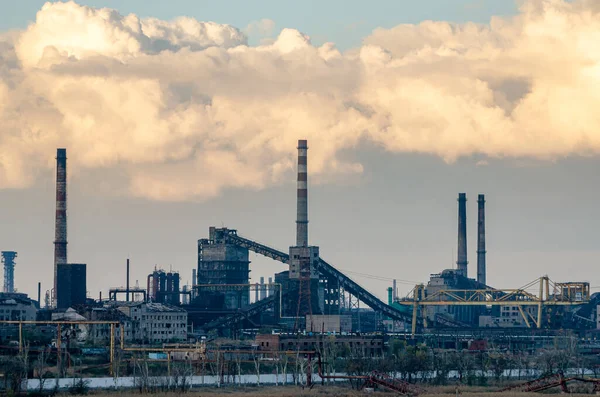 Mariupol Ukrayna Nın Rusya Ile Savaşındaki Azovstal Fabrikasını Yok Etti — Stok fotoğraf