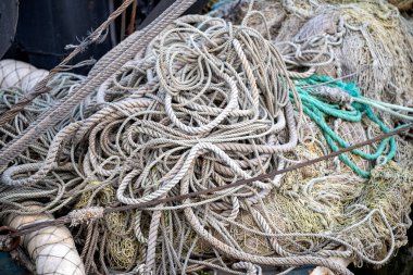 interlacing many ropes abstract background pattern