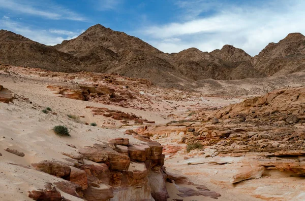 Rochas Deserto Egito Paisagem Natureza — Fotografia de Stock