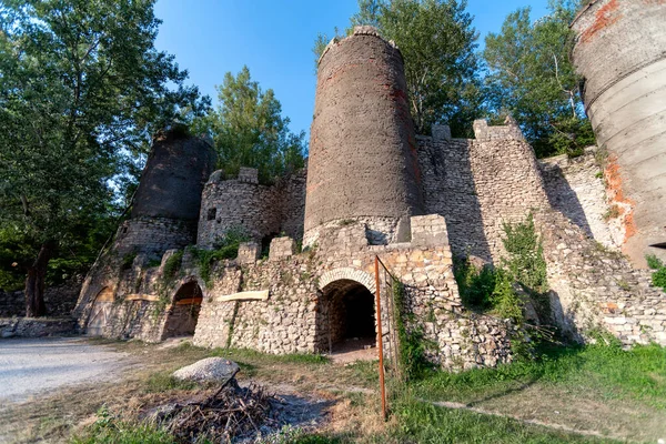 old medieval castle without people in the forest