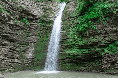 Tayland ormanında insansız bir şelale