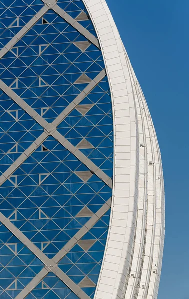 Parede Edifício Moderno Com Uma Gradação Padrão Fundo Abstrato Arquitetônico — Fotografia de Stock