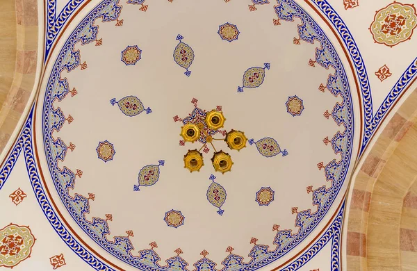 Cúpula Com Decoração Tradicional Fundo Arquitetônico Mesquita — Fotografia de Stock