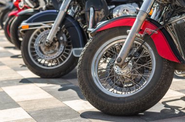 helikopter motosiklet tekerleği closeup