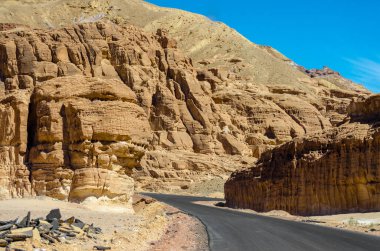 Mısır Dahab South Sinai'deki / daki dağlarda aç