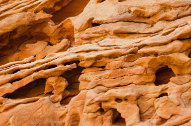 taş Rock'da turuncu renkli Kanyon closeup dokusuna