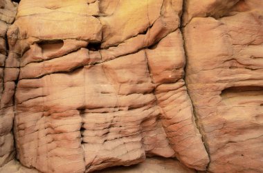 taş Rock'da turuncu renkli Kanyon closeup dokusuna