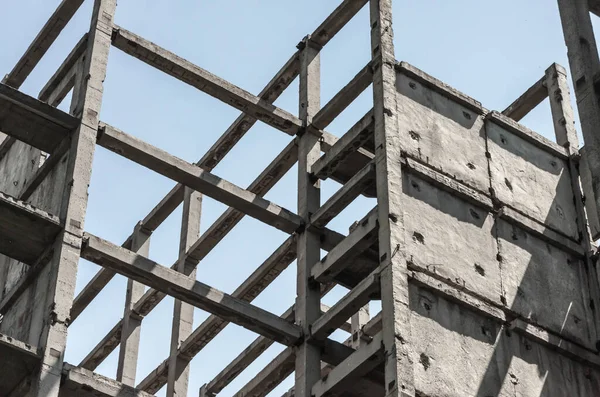 beton bloklardan bir binanın soyut arka plan parçası