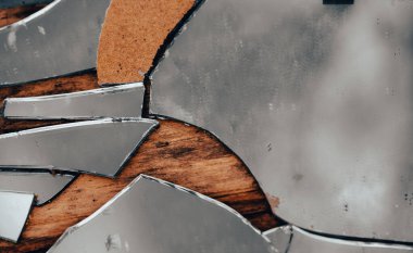 broken mirror fragments abstract background pattern