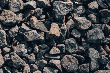 abstract background pattern many small stones close up