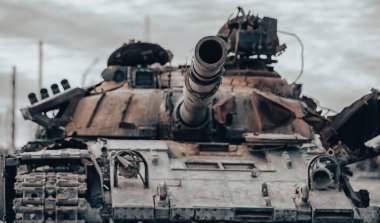 Rusya ile Ukrayna 'daki sokak savaşında hasar gördü.