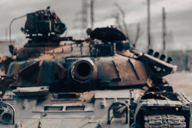 Rusya ile Ukrayna 'daki sokak savaşında hasar gördü.