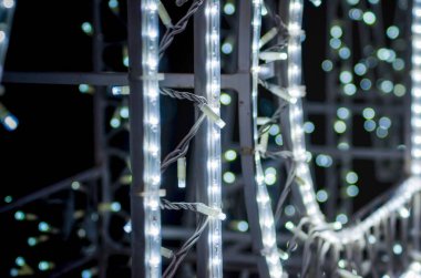 soyut arka plan desen siyah bir arka plan üzerinde küçük lambalar yakın