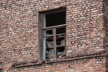 destroyed building in a city lost during the war with Ukraine without people clipart