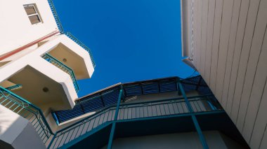 Mısır 'da insan olmayan boş bir otelin alt manzarası Hurghada