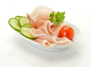 Sebzeli bir tabak et.