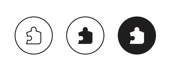 Puzzle Icon Part Symbol Logo Illustration Editable Stroke Flat Design Wektory Stockowe bez tantiem