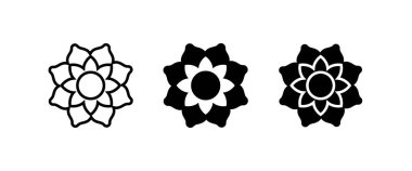 Mandala ikonu çiçek ilacı, sağlık merkezi ve yoga stüdyoları - amblem yaprakları, organik dükkan, eko ürün, kozmetik, iş. Şirket işareti, simge simgesi logo illüstrasyonu, düzenlenebilir felç