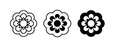 Mandala ikonu çiçek ilacı, sağlık merkezi ve yoga stüdyoları - amblem yaprakları, organik dükkan, eko ürün, kozmetik, iş. Şirket işareti, simge simgesi logo illüstrasyonu, düzenlenebilir felç