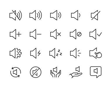 Yüksek sesli hoparlör ikonu, Ses, Kayıt. Ses Kayıt Stüdyosu Sembolü. Ses simgeleri düğmesi, vektör, işaret, sembol, logo, illüstrasyon, düzenlenebilir vuruş, tasarım biçimi beyaz doğrusal piktogram üzerinde izole edilmiş