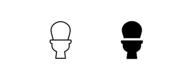 Tuvalet klozeti simgesi, vektör, işaret, sembol, logo, illüstrasyon, düzenlenebilir vuruş, beyaz üzerine izole edilmiş düz tasarım biçimi