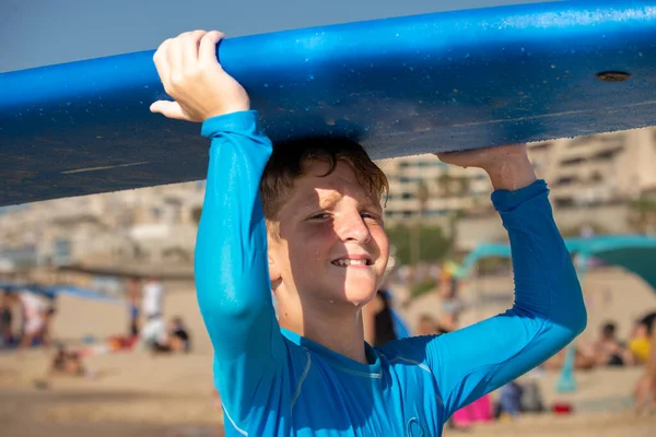 Surfing. Surfers of all ages train in the Mediterranean. Israel, Ashkelon, July 2022 Training continues. Sport, health, recreation concept
